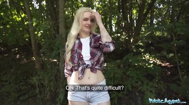 Stranded Hot Blonde Has Time For An Outdoor Fucking