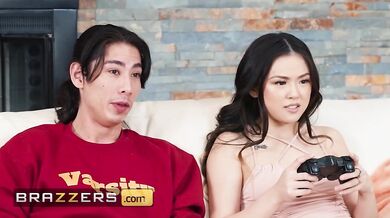 Lulu Chu Turns Up The Heat As Kyle & David Compete For Her Attention In A Steamy Threesome