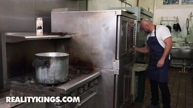 Prep Chef Katalina Kyle And Waitress Selina Imai Serve Up A Spicy Staff Threesome