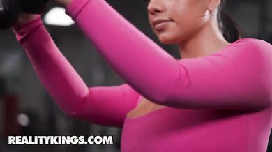 Smoking Hot Melztube Gets Naughty At The Gym With Damion Dayski’s Big Cock