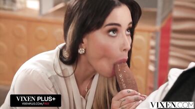 Naughty Seductress Aria Lee Devours Coworker's Huge Cock In Her Boss's House