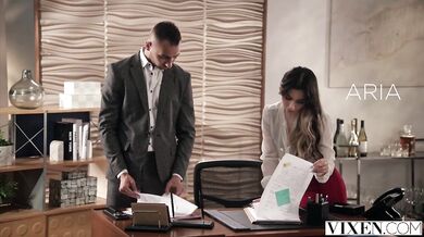 Naughty Seductress Aria Lee Devours Coworker's Huge Cock In Her Boss's House