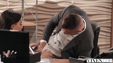 Naughty Seductress Aria Lee Devours Coworker's Huge Cock In Her Boss's House