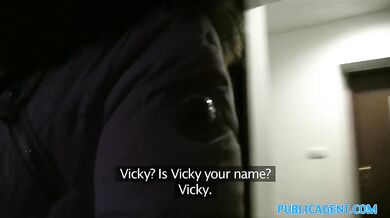 Cheating wife with short blonde hair fucks for cash