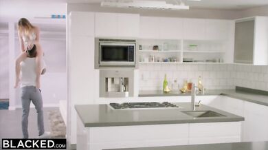 Petite blonde with the biggest BBC in the world