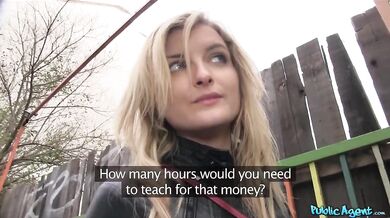 I could not believe how horny this sexy teacher with big tits is!