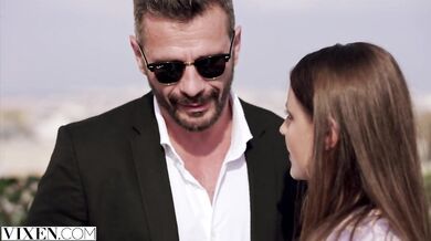 Stunning model Sybil seduces VIP during fashion show