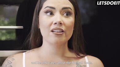 Slutty Step Mom Interrupts Her Step Daughter's Sex Session