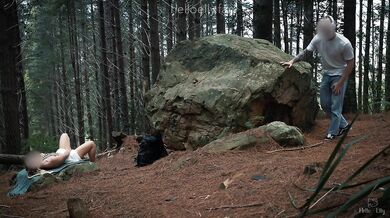 Wild fuck with the hot stranger in a forest