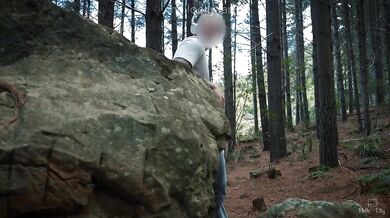 Wild fuck with the hot stranger in a forest