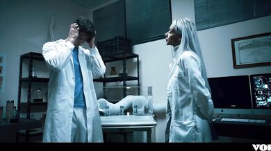 Horny Doctor Fucks Lab Partner Before Unbirthing Him