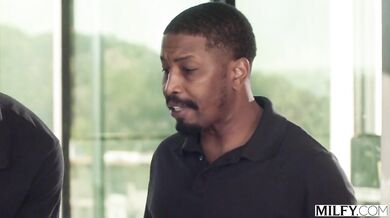 Sexy Blonde Housewife Melissa Stratton Gets Double Teamed By Two Massive BBCs