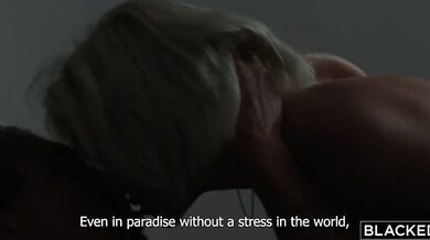 Blonde College Babe Emma Sirus Gets A Special BBC Workout From Physical Therapist