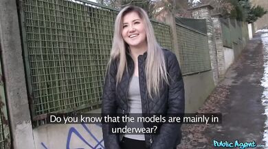 Painfully cute blonde teen gets creampie