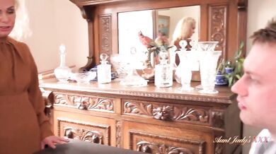 49yo Stepmom Francesca Catches Her Stepson Watching Porn