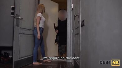 Dazzling Blonde Alice Klay Happily Takes Care Of Loan Sharks Hard Boner