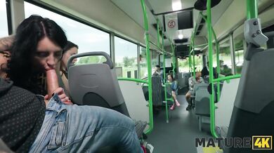 Jumping on a cock in the bus