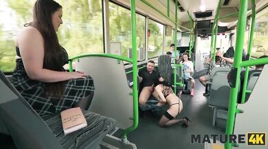 Jumping on a cock in the bus