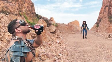 Sweetie Fox In Vault Dweller Cosplay Needs Drink Of Nuka Cola