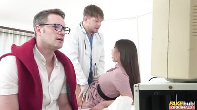 Tru Kait gets her pussy examined by a hot doctor with a big hard dick