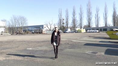 Charlotte French gets fucked hard in public like a naughty pornstar