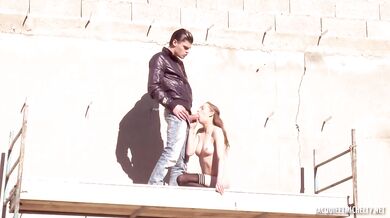 Charlotte French gets fucked hard in public like a naughty pornstar