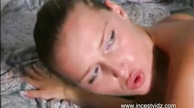 Stepdad bangs his blonde stepdaughter in hot vintage video