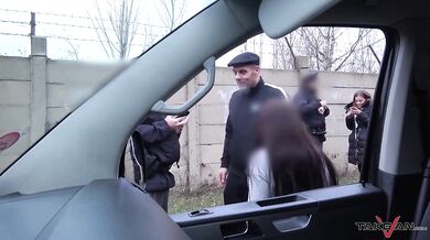 Silvia Dellai caught by police in public fucking with a van