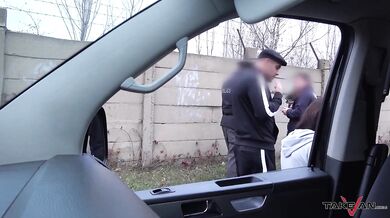 Silvia Dellai caught by police in public fucking with a van