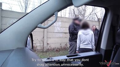 Silvia Dellai caught by police in public fucking with a van