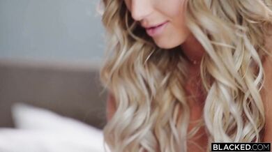 Guy with huge black cock fucks curvy blondie Kayley Gunner