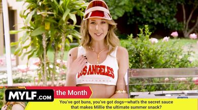 Millie Morgan's offering hot dogs and her body